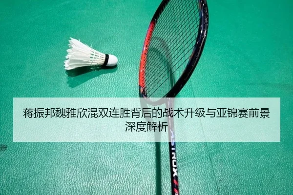 蒋振邦魏雅欣混双连胜背后的战术升级与亚锦赛前景深度解析